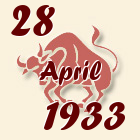 Bik, 28 April 1933.