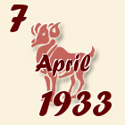 Ovan, 7 April 1933.