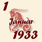 Jarac, 1 Januar 1933.