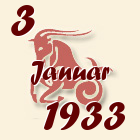 Jarac, 3 Januar 1933.