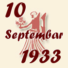 Devica, 10 Septembar 1933.