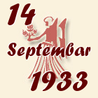 Devica, 14 Septembar 1933.