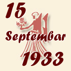 Devica, 15 Septembar 1933.