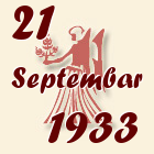 Devica, 21 Septembar 1933.