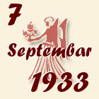 Devica, 7 Septembar 1933.