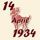 Ovan, 14 April 1934.