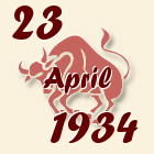 Bik, 23 April 1934.