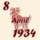 Ovan, 8 April 1934.