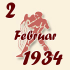 Vodolija, 2 Februar 1934.