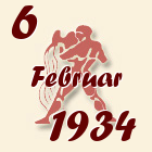 Vodolija, 6 Februar 1934.