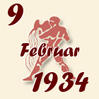 Vodolija, 9 Februar 1934.