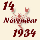 Škorpija, 14 Novembar 1934.