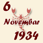 Škorpija, 6 Novembar 1934.