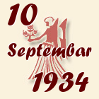 Devica, 10 Septembar 1934.