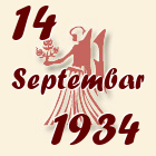 Devica, 14 Septembar 1934.