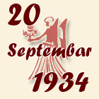 Devica, 20 Septembar 1934.
