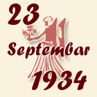 Devica, 23 Septembar 1934.