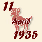 Ovan, 11 April 1935.
