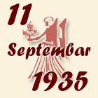 Devica, 11 Septembar 1935.