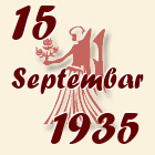 Devica, 15 Septembar 1935.