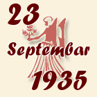 Devica, 23 Septembar 1935.