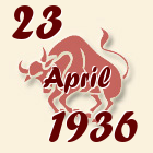 Bik, 23 April 1936.