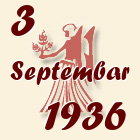 Devica, 3 Septembar 1936.