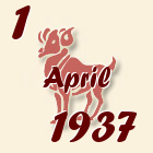 Ovan, 1 April 1937.