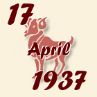 Ovan, 17 April 1937.