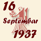 Devica, 16 Septembar 1937.