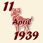Ovan, 11 April 1939.
