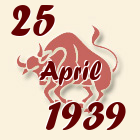 Bik, 25 April 1939.