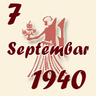 Devica, 7 Septembar 1940.