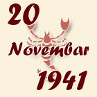 Škorpija, 20 Novembar 1941.