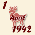 Ovan, 1 April 1942.