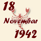 Škorpija, 18 Novembar 1942.