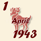 Ovan, 1 April 1943.