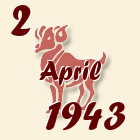 Ovan, 2 April 1943.