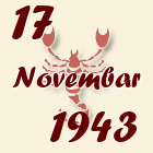 Škorpija, 17 Novembar 1943.