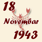 Škorpija, 18 Novembar 1943.