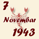 Škorpija, 7 Novembar 1943.