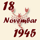 Škorpija, 18 Novembar 1945.