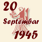 Devica, 20 Septembar 1945.