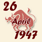 Bik, 26 April 1947.