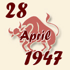 Bik, 28 April 1947.