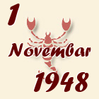Škorpija, 1 Novembar 1948.