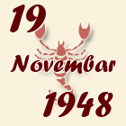 Škorpija, 19 Novembar 1948.