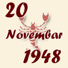 Škorpija, 20 Novembar 1948.