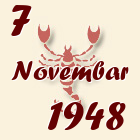 Škorpija, 7 Novembar 1948.