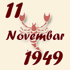 Škorpija, 11 Novembar 1949.